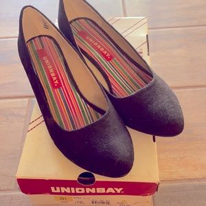 Black Unionbay flats
